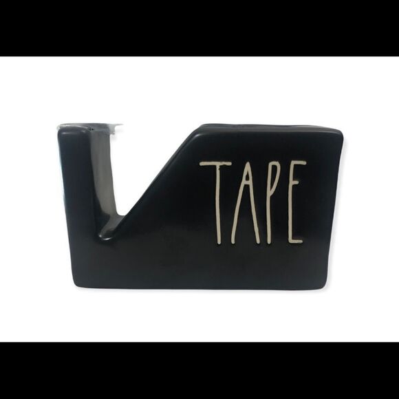 Rae Dunn black TAPE dispenser - Picture 1 of 2